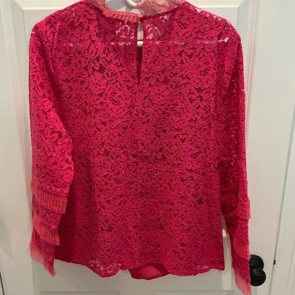 J. Crew 2 piece pink lace top sz large - Picture 5 of 5